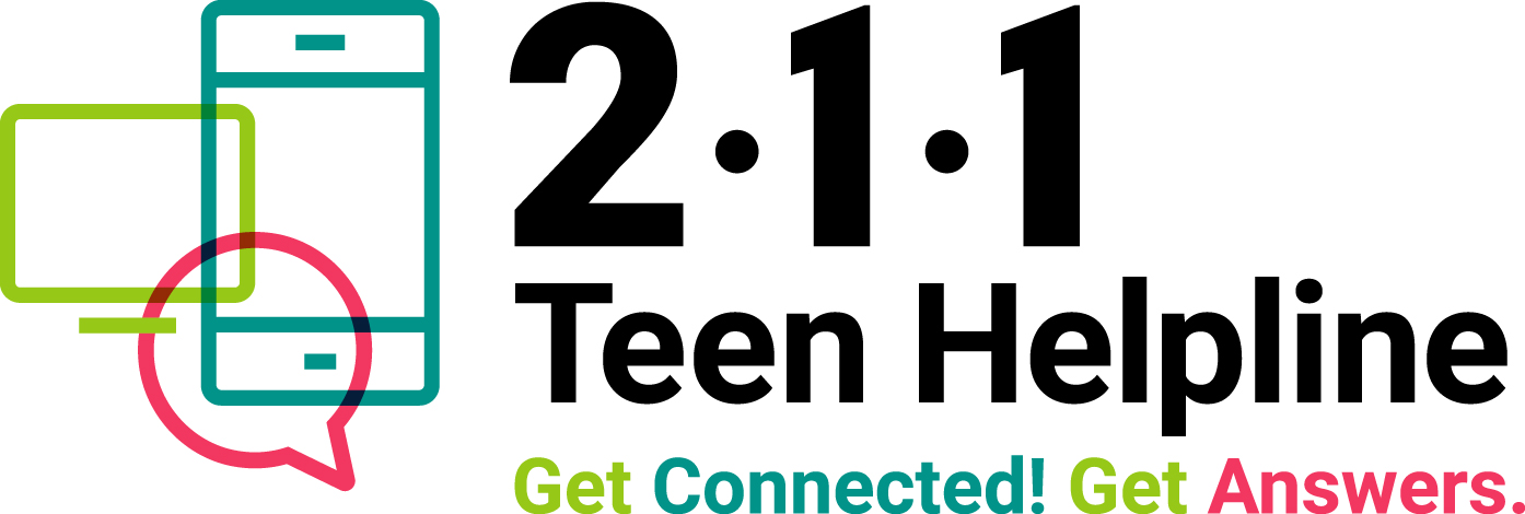 211 Teen Helpline RGB 1 - 2-1-1 HELPLINE