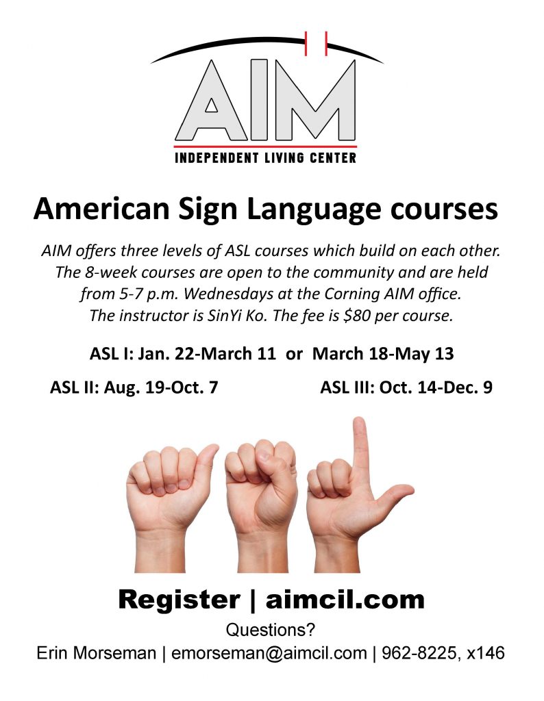 ASL flyer 2020 794x1024 - AIM Offers ASL Courses