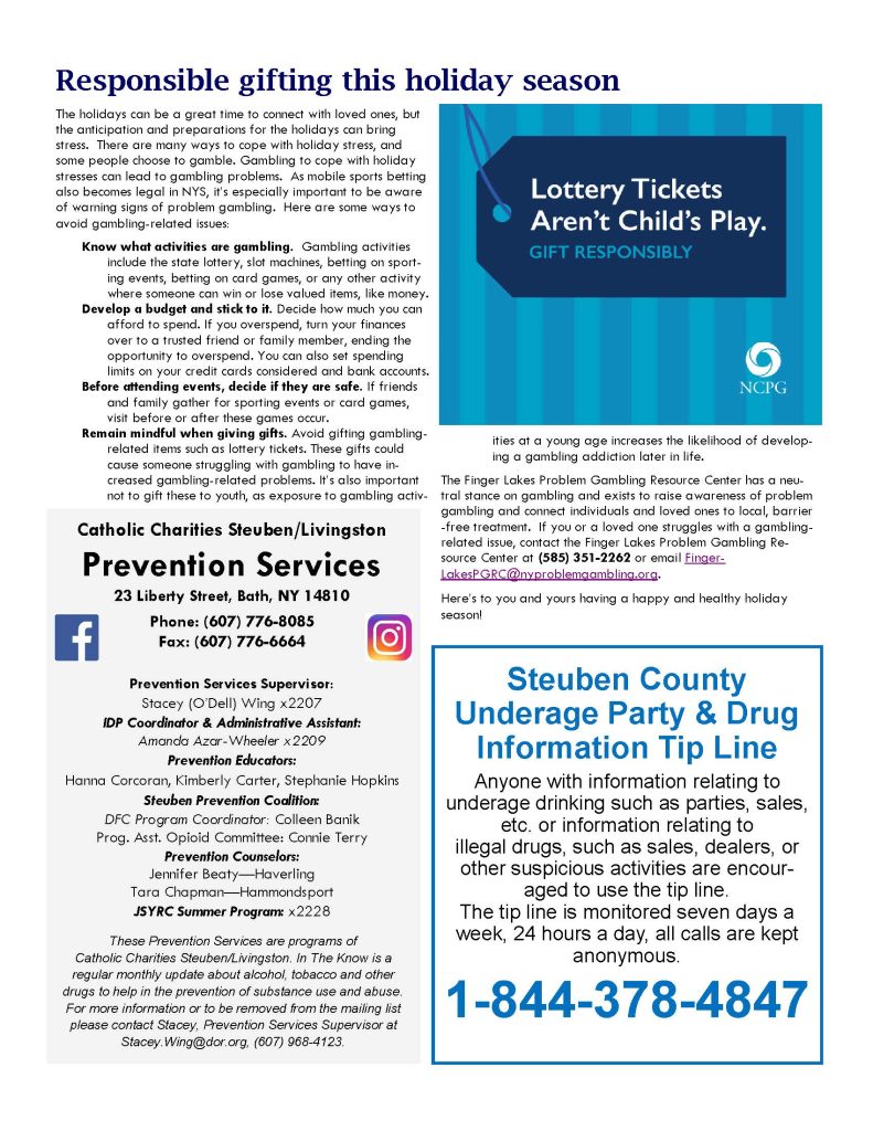 December 1 Page 2 791x1024 - Catholic Charities Prevention Services - In the Know (December)