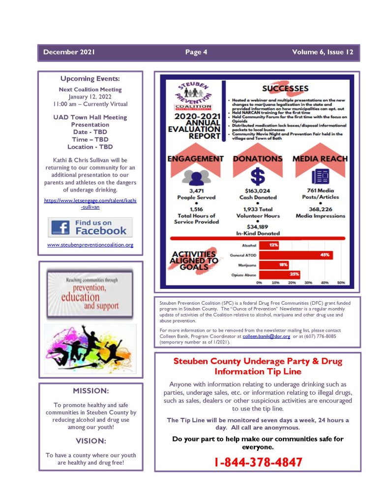 December 2021 Newsletter Page 4 791x1024 - Steuben Prevention Coalition - Ounce of Prevention (December)