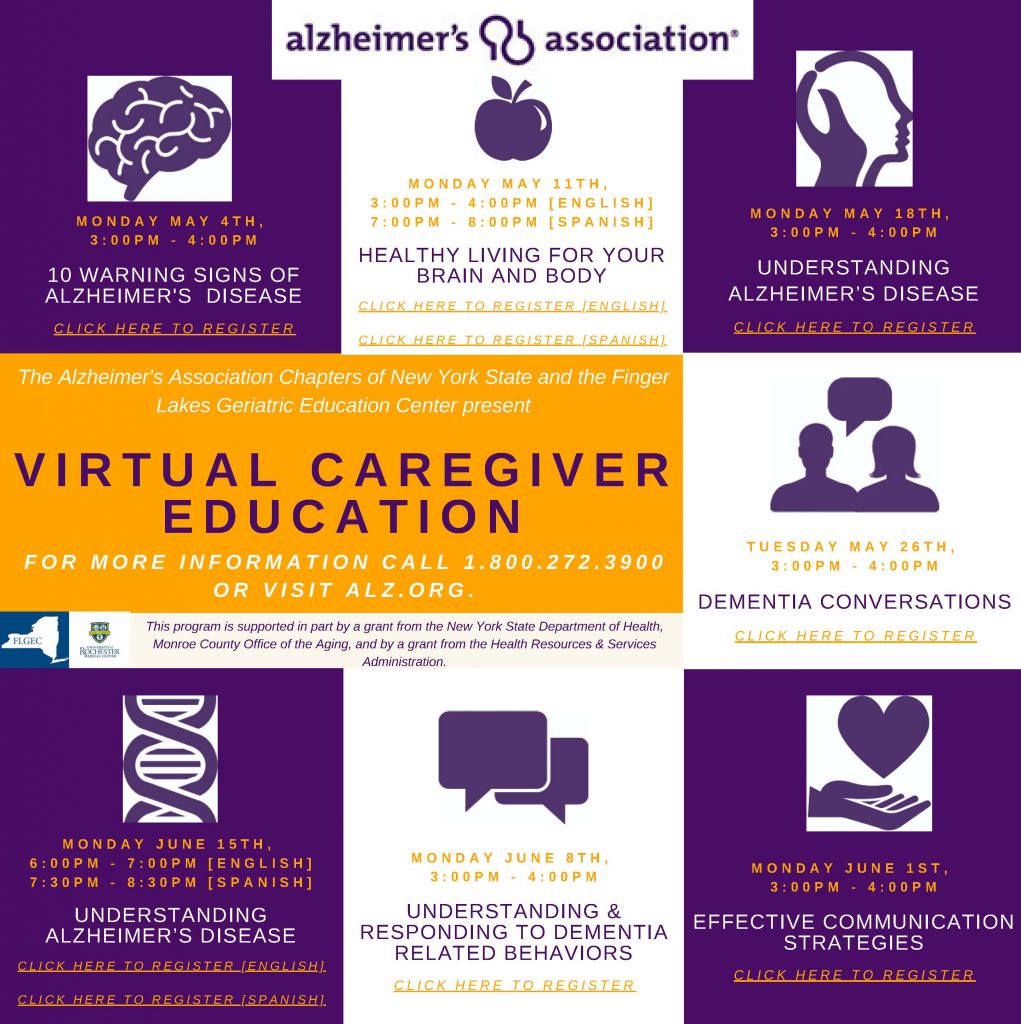 Statewide Caregiver Education 1021x1024 - Alzheimer's' Association Announces Caregiver, Professional Programs
